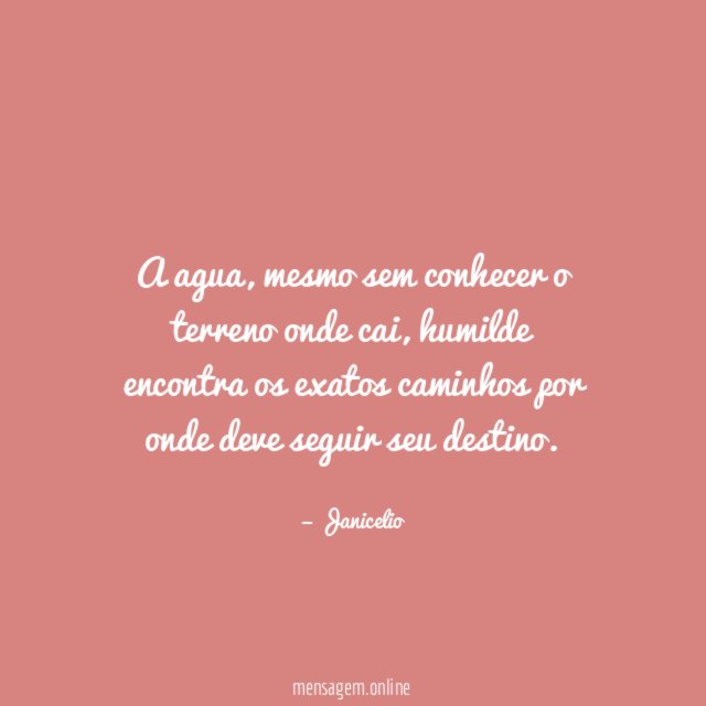 A agua