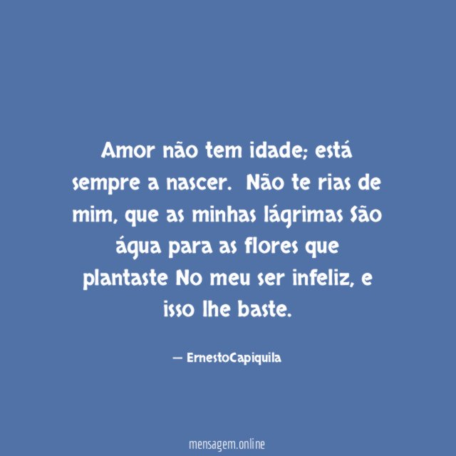 Amor não tem idade