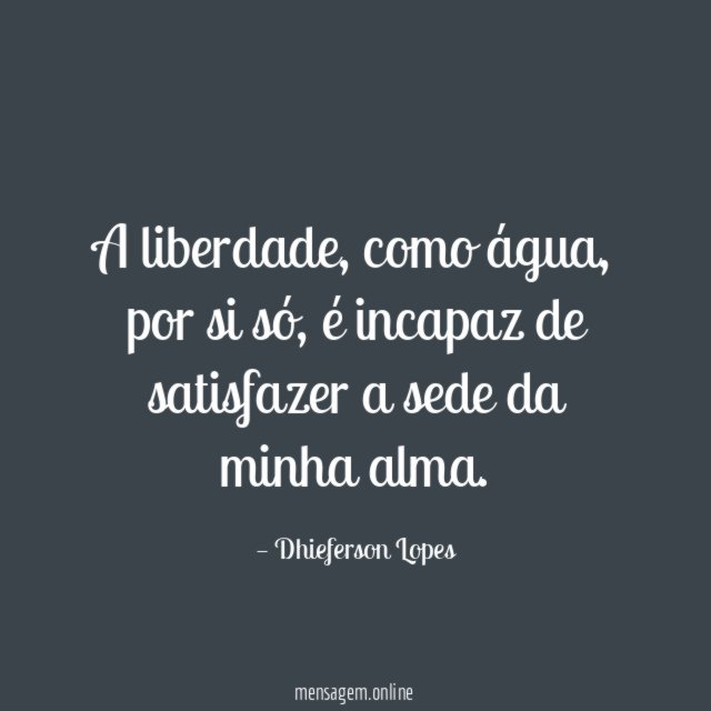 A liberdade