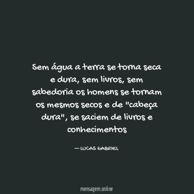 Sem água a terra se torna seca e dura