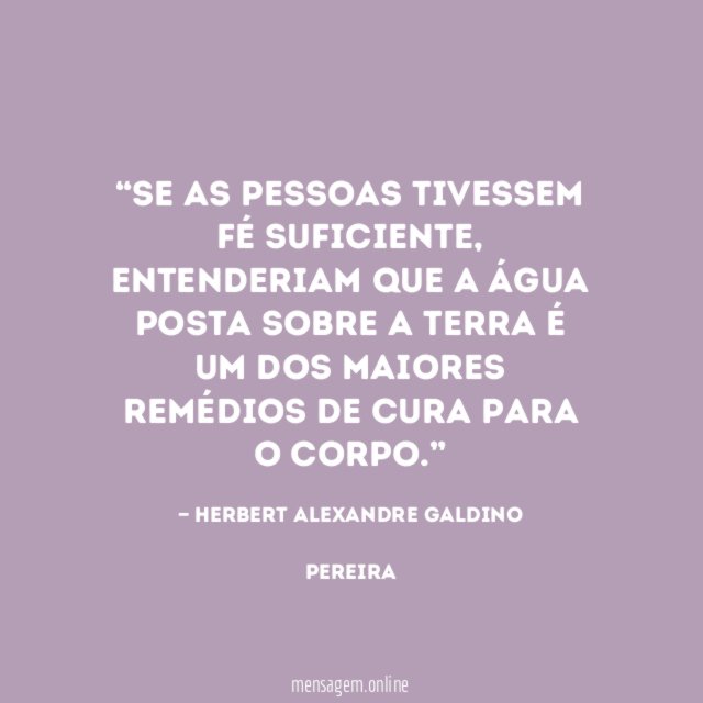 Se as pessoas tivessem fé suficiente