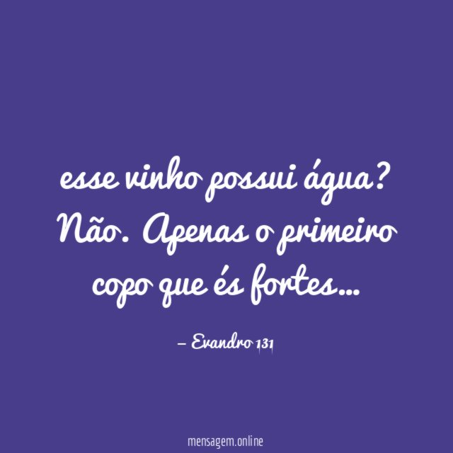 esse vinho possui água