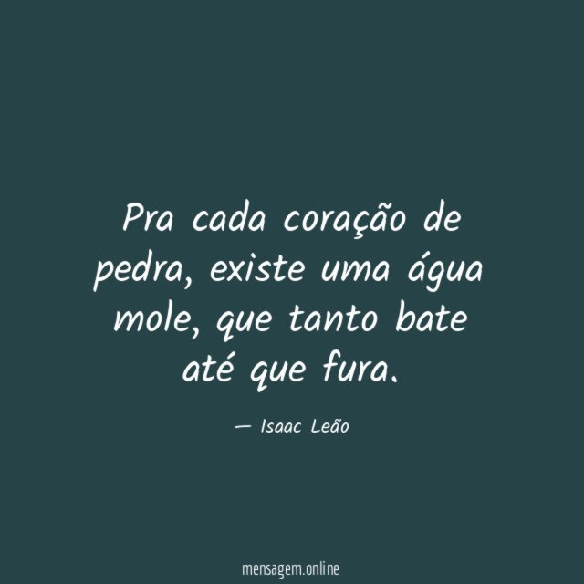 Pra cada coração de pedra