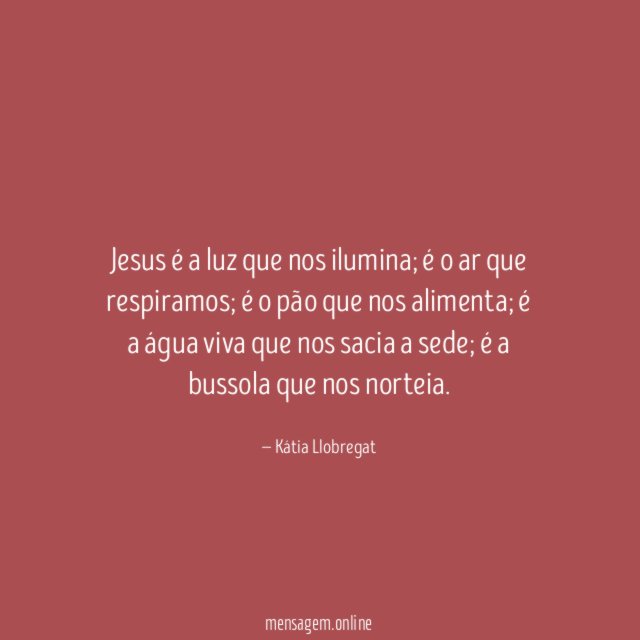 Jesus é a luz que nos ilumina