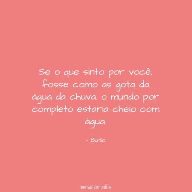 Se o que sinto por você