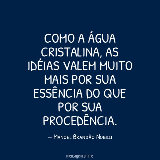 Como a água cristalina