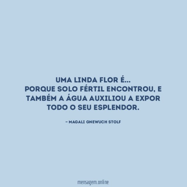 Uma linda flor É