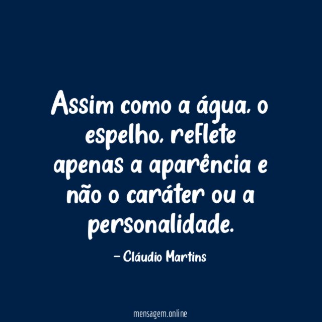 Assim como a água