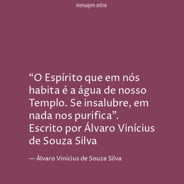 O Espírito que em nós habita é a