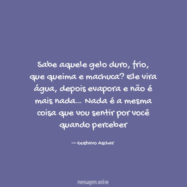 Sabe aquele gelo duro