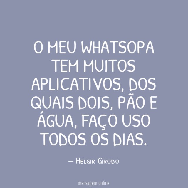 O meu WhatsOpa tem muitos aplicativos
