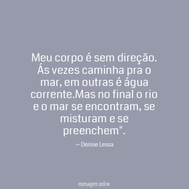 Meu corpo é sem direção