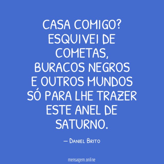 CASA COMIGO?