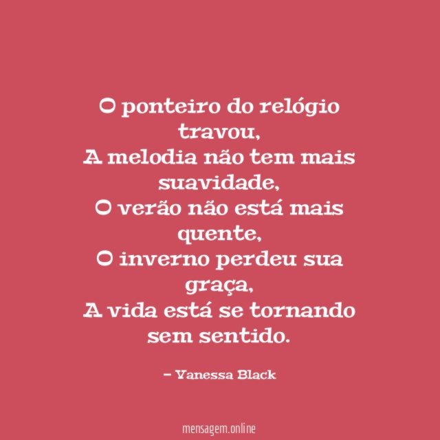 O ponteiro do relógio travou