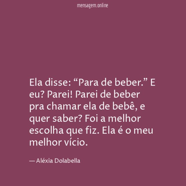 Ela disse