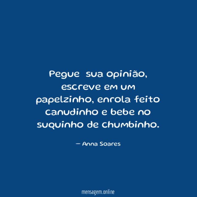 Pegue sua opinião