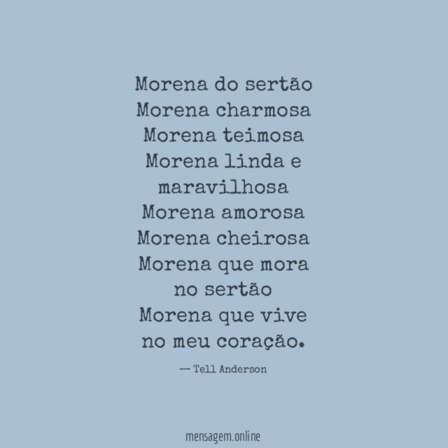 Morena do sertão