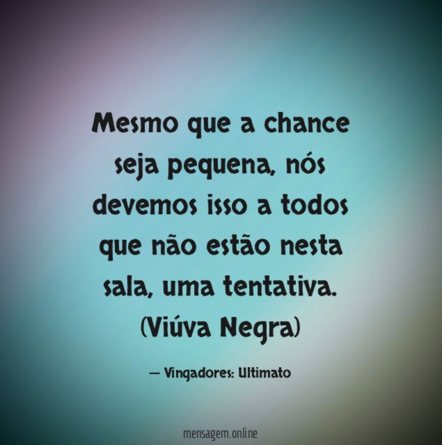 Mesmo que a chance seja pequena