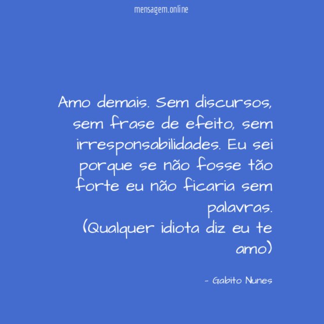 Amo demais