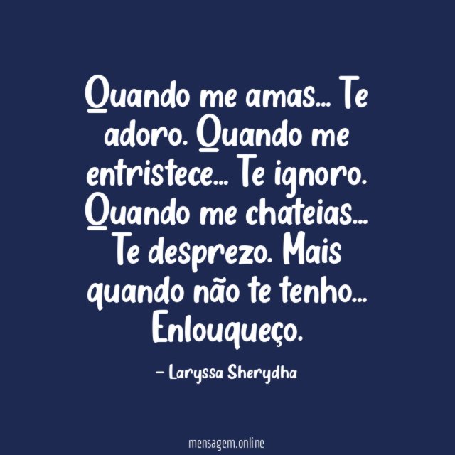 Quando me amas