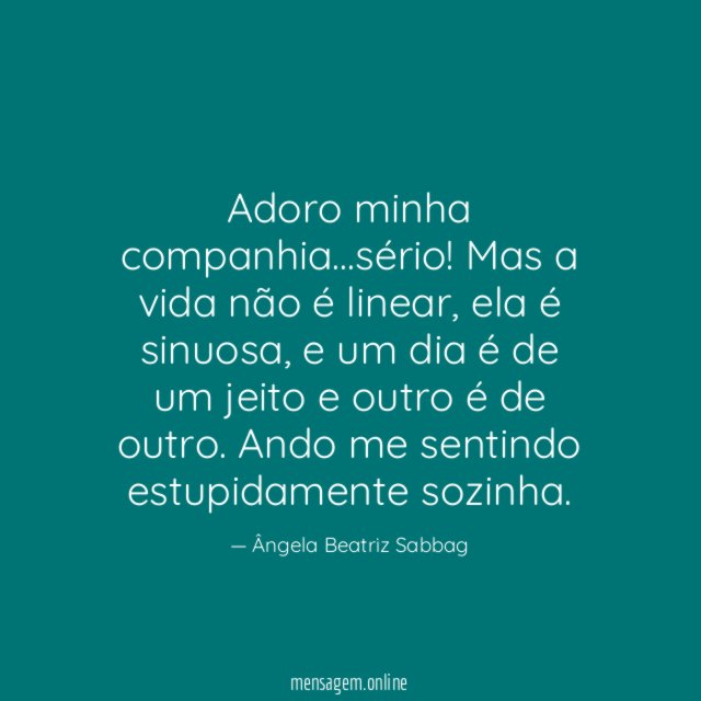 Adoro minha companhia