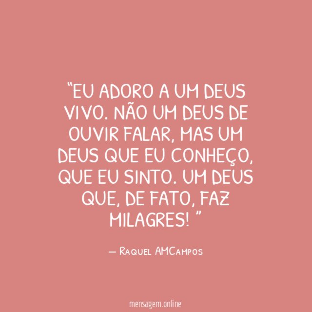 Eu adoro a um Deus vivo