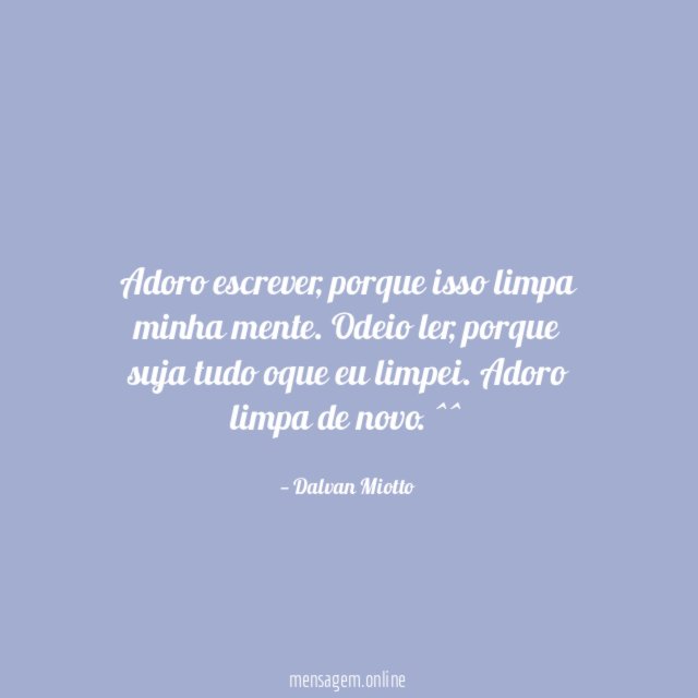 Adoro escrever