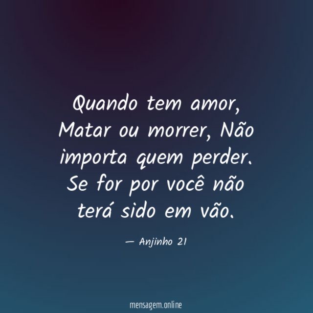 Quando tem amor
