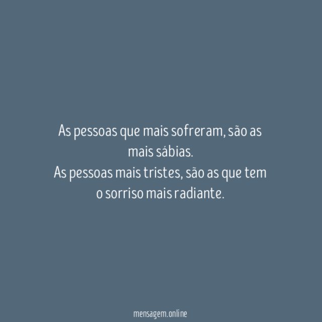 As pessoas que mais sofreram