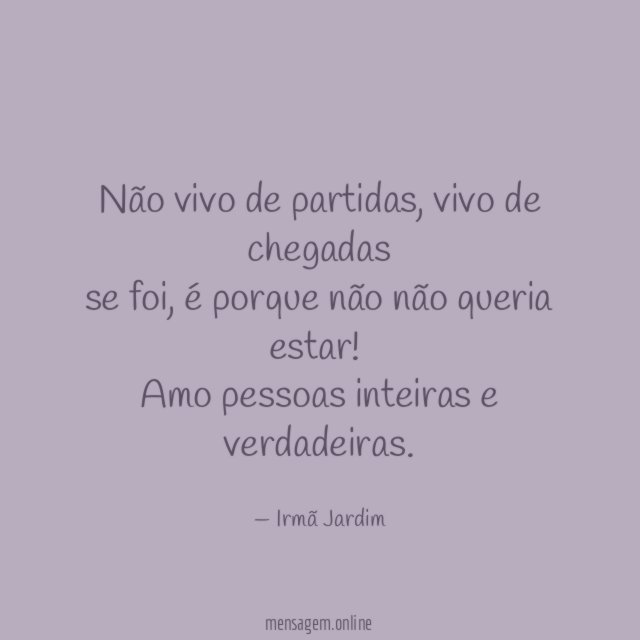 Não vivo de partidas