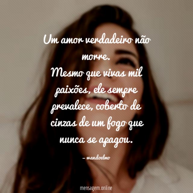 Um amor verdadeiro não morre