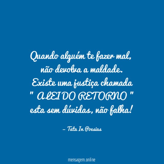 Quando alguém te fazer mal