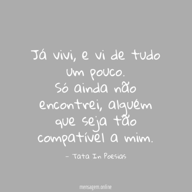 Já vivi