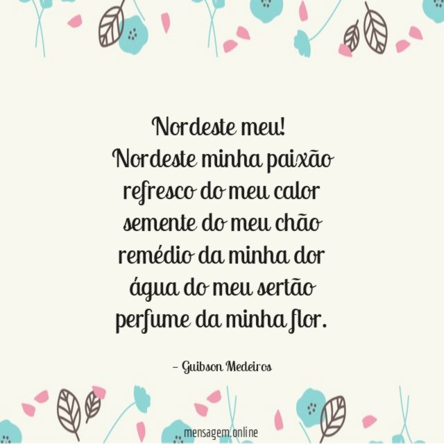 Nordeste meu!