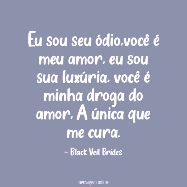 Eu sou seu ódio