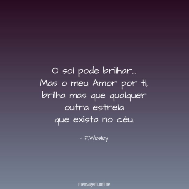 O sol pode brilhar