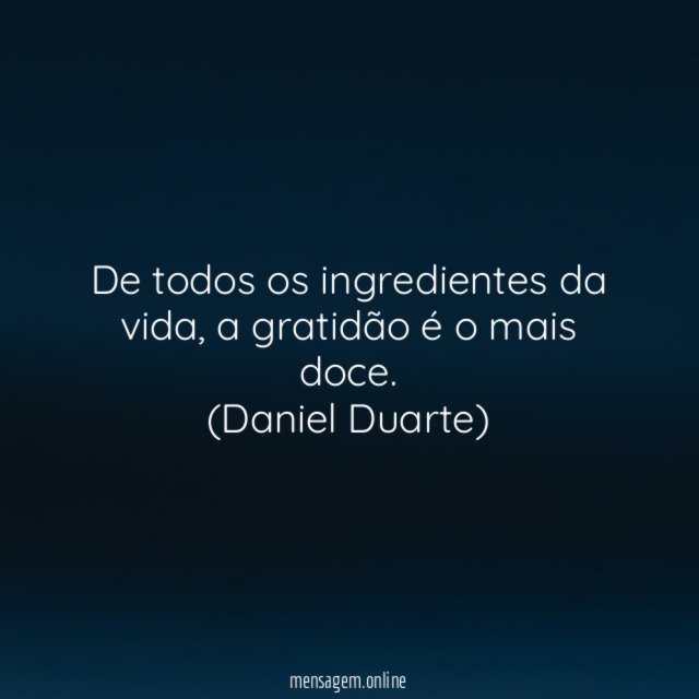 De todos os ingredientes da vida