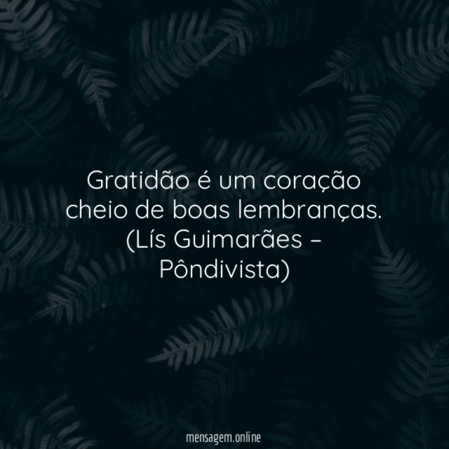Boas lembranças