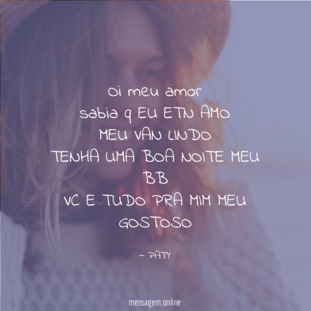 oi meu amor