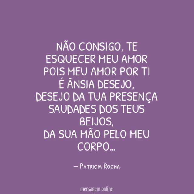 Não consigo