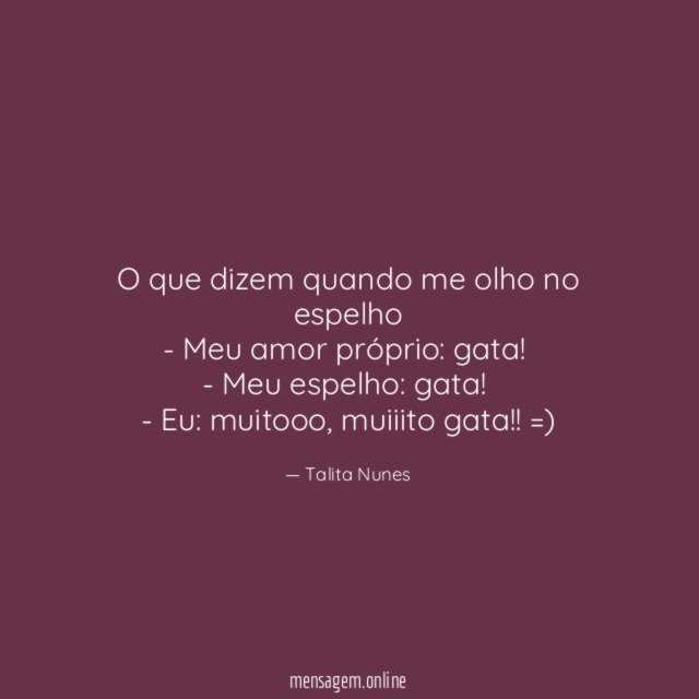 O que dizem quando me olho no espelho -