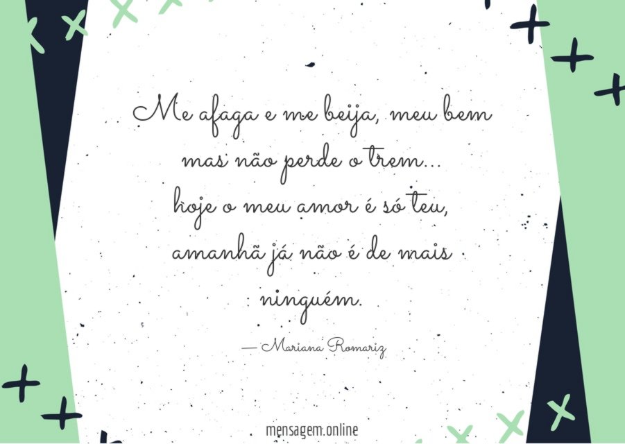 Me afaga e me beija
