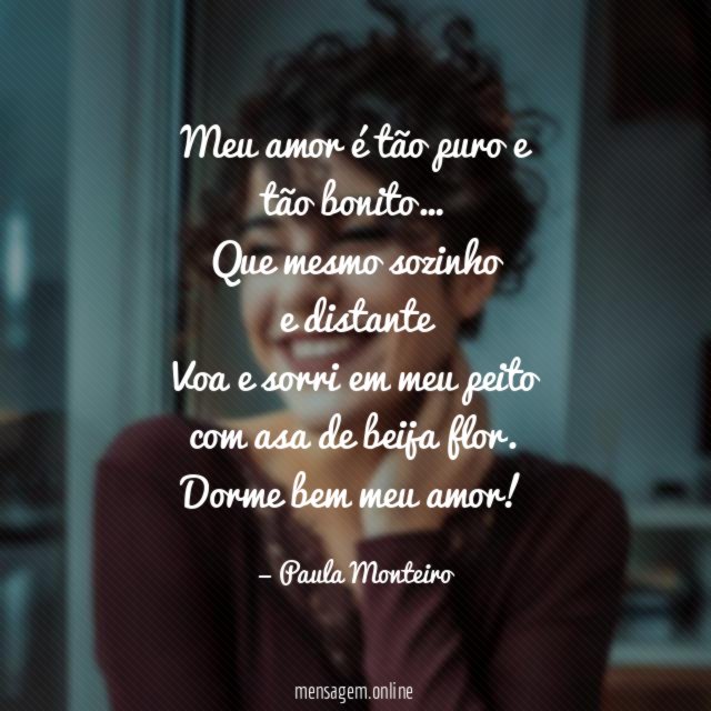 Meu amor é tão puro e tão bonito