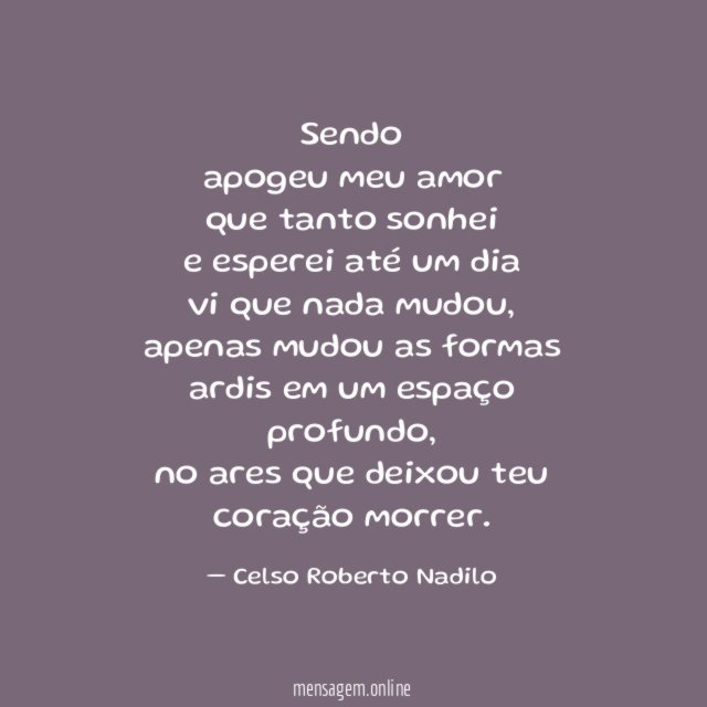 sendo apogeu meu amor que tanto sonhei e esperei até um