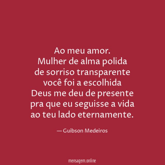 Ao meu amor.