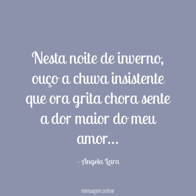 Nesta noite de inverno
