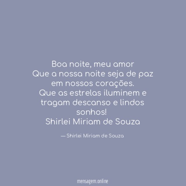 Boa noite