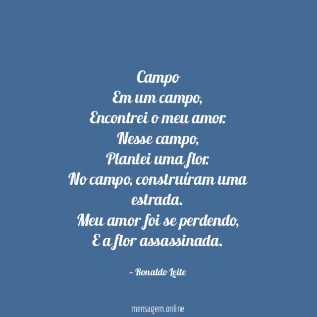 Campo Em um campo