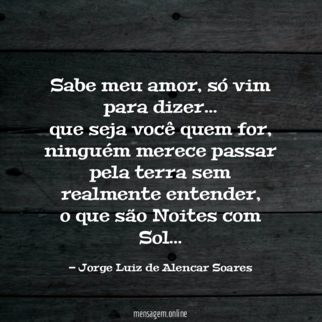Sabe meu amor