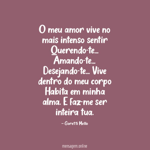O meu amor vive